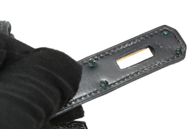 Lot 327 - Hermes Black Box Kelly Sellier 28