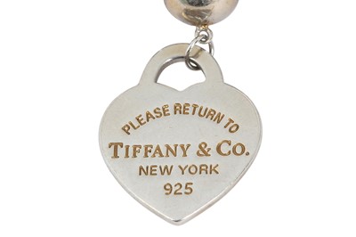 Lot 461 - Tiffany & Co. Silver Heart Beaded Bracelet