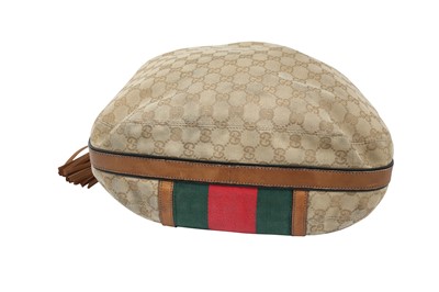 Lot 169 - Gucci Monogram Web Bucket Hobo Bag