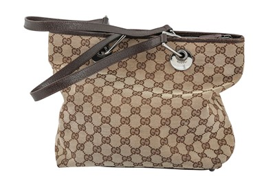 Lot 168 - Gucci Beige Monogram Square Shoulder Bag