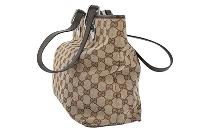 Lot 168 - Gucci Beige Monogram Square Shoulder Bag