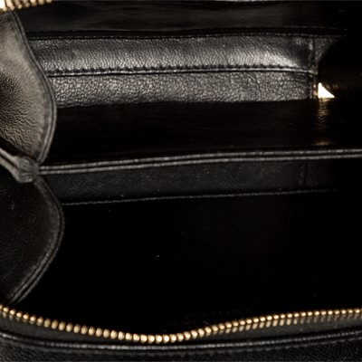 Lot 328 - Chanel Black CC Filigree Vanity Case Small