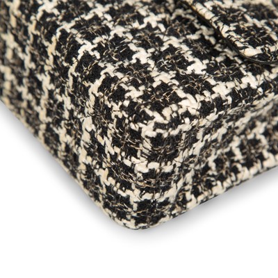 Lot 367 - Chanel Black Tweed Medium Classic `Double Flap Bag