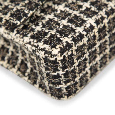 Lot 367 - Chanel Black Tweed Medium Classic `Double Flap Bag