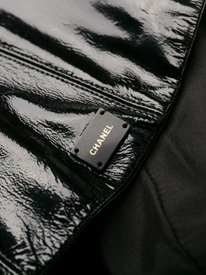 Lot 449 - Chanel Black Patent Leather Corset Belt