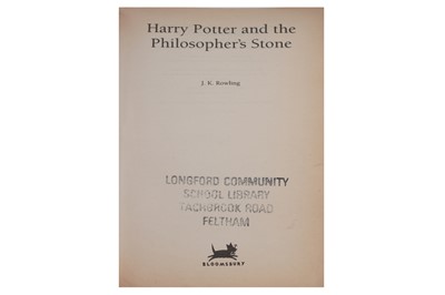 Lot 1533 - Rowling (J.K.) Harry Potter and the Philosopher's Stone, first edition, 1997