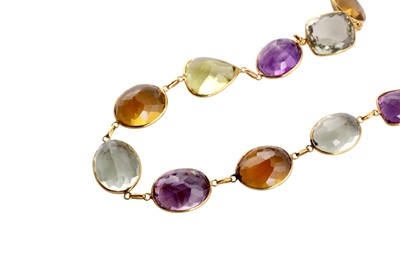 Lot 177 - A multi-gem necklace