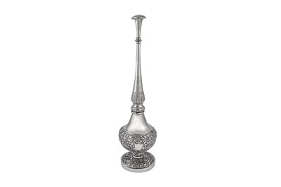Lot 232 - An early 20th century Chinese silver rose water sprinkler, probably Canton circa 1920