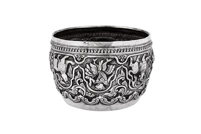 Lot 102 - An early 20th century Siamese (Thai) unmarked silver bowl, Northern Thailand possibly Chiang Mai circa 1920