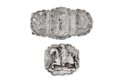 Lot 184 - An early to mid-20th century Burmese unmarked silver buckle, possibly Thayetmyo circa 1920-40