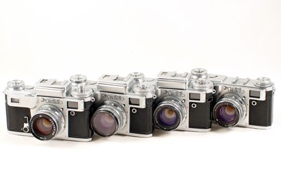 Lot 170 - Group of Soviet Kiev 4 Rangefinder Cameras.