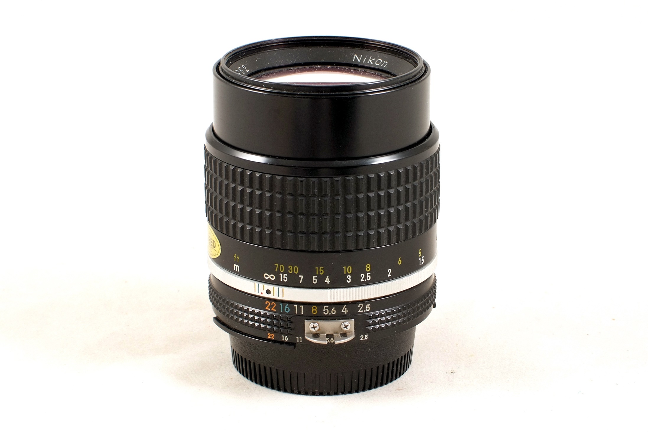 Lot 257 Black Nikon FE2 with 50mm & 105mm Lenses.