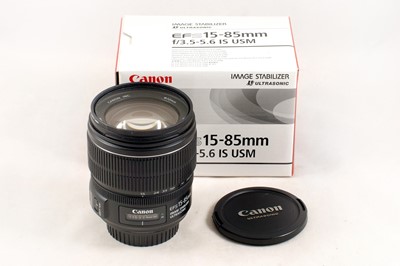 Lot 184 - Canon EFS 15-85mm f3.5-5.6 IS USM Macro Zoom Lens.