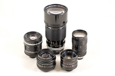 Lot 187 - Canon 200mm f2.8 FD Lens, Converted to C-mount & Others.