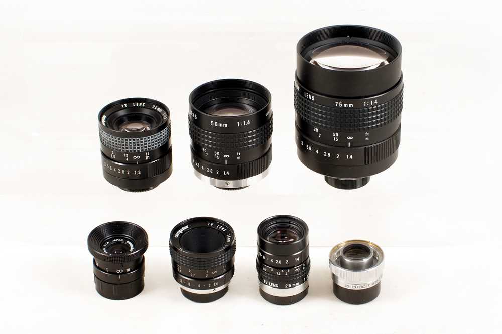 Lot 190 - Set of Fast C-Mount TV Lenses.
