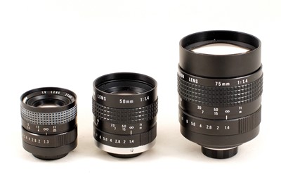 Lot 190 - Set of Fast C-Mount TV Lenses.