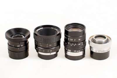 Lot 190 - Set of Fast C-Mount TV Lenses.