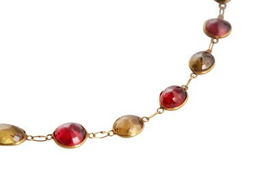 Lot 167 - A multi gem-set necklace
