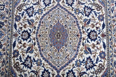 Lot 86 - AN EXTREMELY FINE PART SILK ISFAHAN RUG, CENTRAL PERSIA