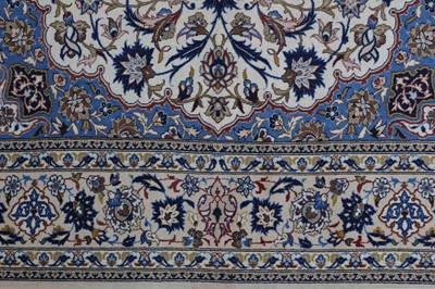 Lot 86 - AN EXTREMELY FINE PART SILK ISFAHAN RUG, CENTRAL PERSIA