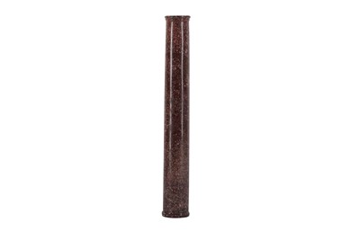 Lot 113 - A PORPHRY MARBLE DORIC COLUMN, PROBABLY 17TH/18TH CENTURY
