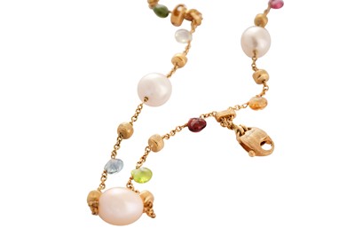 Lot 73 - Marco Bicego | A 'Paradice' gem-set and cultured pearl bracelet