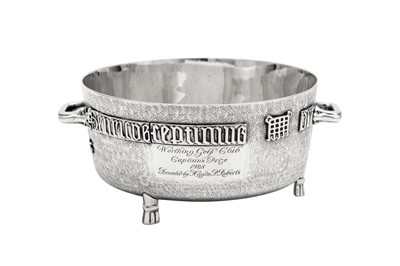 Lot 571 - A George V sterling silver replica ‘Winchester Bushel’ bowl, London 1927 by Edward Barnard and Sons