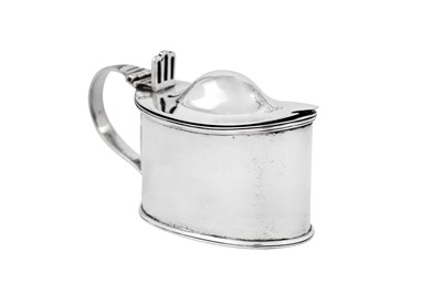 Lot 621 - A Victorian sterling silver mustard pot, London 1889 by Child & Child (Walter & Harold Child)