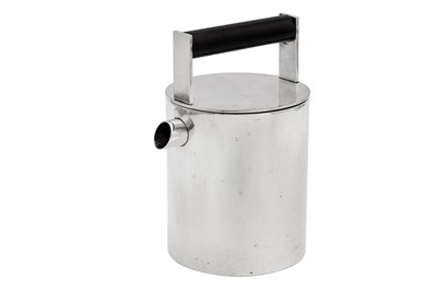 Lot 552 - A unique Elizabeth II contemporary sterling silver teapot, Birmingham 2014 by Wally Gilbert (b.1946), designed by Nick Eldridge