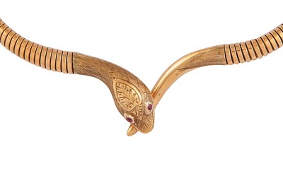 Lot 166 - A gold snake necklace, 1958-59