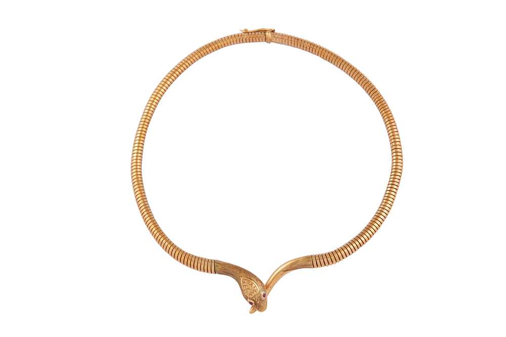 Lot 166 - A gold snake necklace, 1958-59