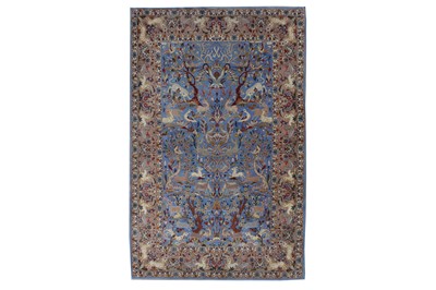 Lot 94 - AN EXTREMELY FINE PART SILK ISFAHAN RUG, CENTRAL PERSIA