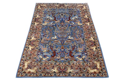 Lot 94 - AN EXTREMELY FINE PART SILK ISFAHAN RUG, CENTRAL PERSIA