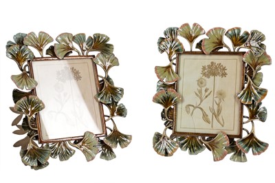 Lot 973 - A PAIR OF ENAMELLED METAL FRAMES BY JAY STRONGWATER, (B 1960, AMERICAN) CONTEMPORARY