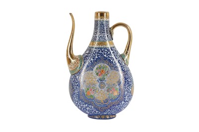 Lot 68 - A GLASS EWER, FOR THE ISLAMIC MARKET, 20TH CENTURY