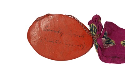 Lot 459 - A RED WAX SEAL