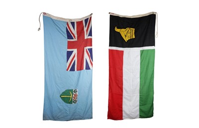 Lot 939 - TWO FLAGS FOR THE PRIME MINISTER OF ZIMBABWE, 20TH CENTURY