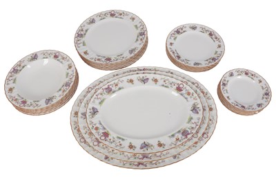 Lot 26 - A ROYAL WORCESTER BONE CHINA PART DINNER SERVICE IN THE PEKIN PATTERN