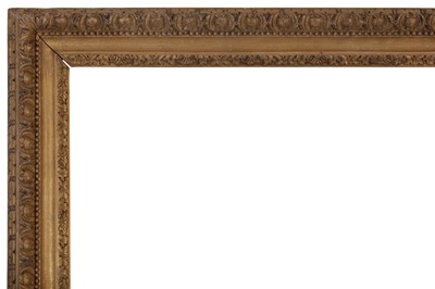 Lot 122 - AN ITALIAN EARLY 18TH CENTURY CARVED AND GILDED FRAME