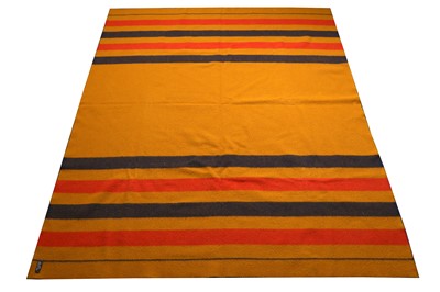 Lot 972 - A HERMES  ROCOBAR STRIPED BLANKET, 20TH CENTURY