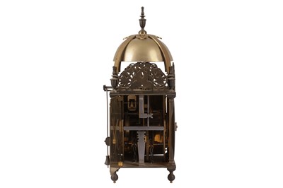 Lot 69 - A BRASS LANTERN CLOCK, IN THE 17TH CENTURY STYLE