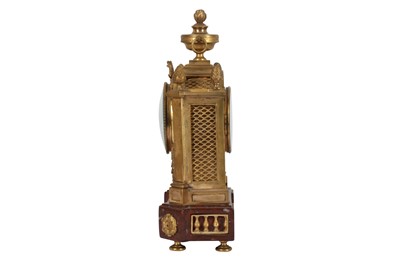 Lot 67 - A FRENCH GILT BRONZE AND MARBLE MANTEL CLOCK BY BERTHOIS, 19TH CENTURY
