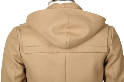 Lot 163 - Dior Beige Wool Hooded Coat - Size 44