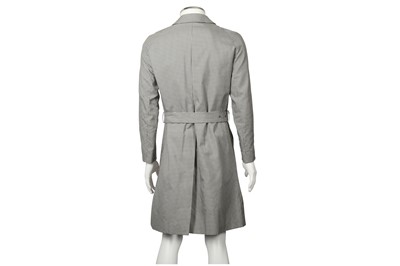 Lot 24 - Burberry Grey Check Trench Coat