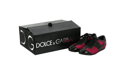 Lot 8 - Dolce & Gabbana Fuchsia Italia Trainer - Size 6