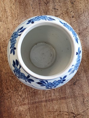 Lot 546 - A CHINESE BLUE AND WHITE BALUSTER 'LADIES' VASE.