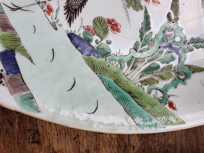 Lot 85 - A CHINESE FAMILLE VERTE 'GARDEN' CHARGER.