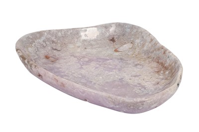 Lot 335 - A LARGE AND VERY UNUSUAL POLISHED LILAC AMETHYST BOWL, SOUTHERN BRAZIL