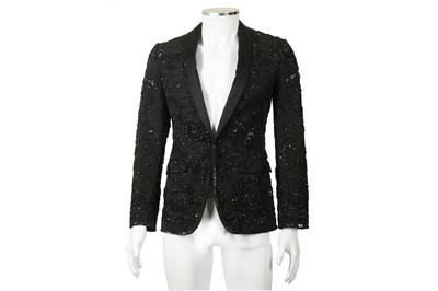 Lot 202 - Dolce & Gabbana Black Embellished Blazer - Size 44