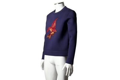 Lot 78 - Gucci Blue Bird Embroidered Sweatshirt